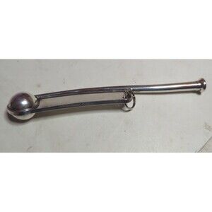 Sterling Silver Antique Bosun's Pipe Boatswain's Whistle Call Nautical 5.5 Inch